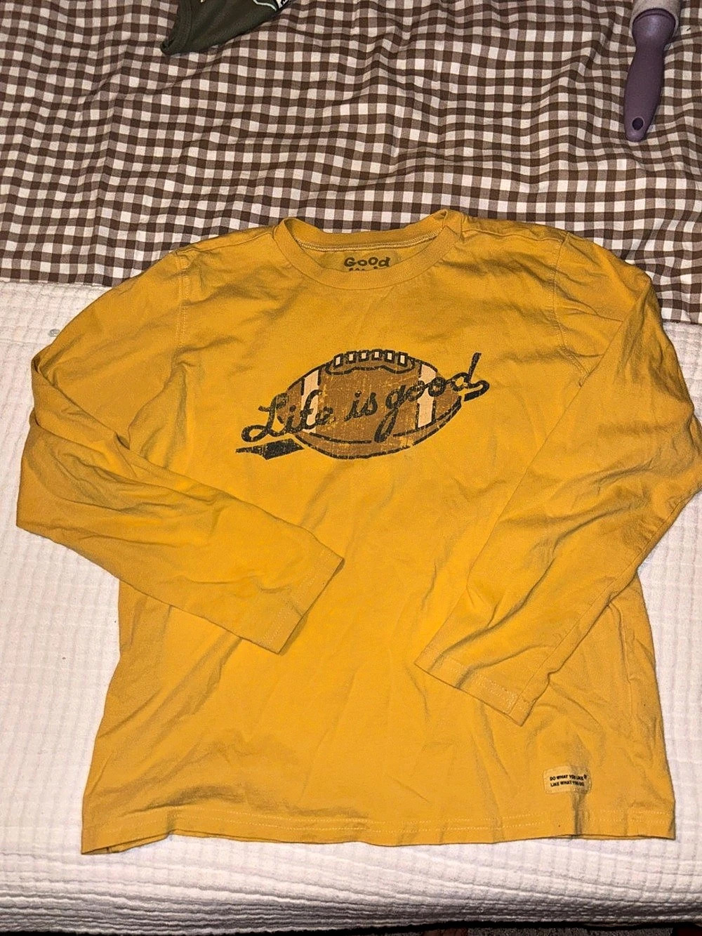 Good Kids Boys' Long Sleeve Graphic Tee in Yellow Size 12-14